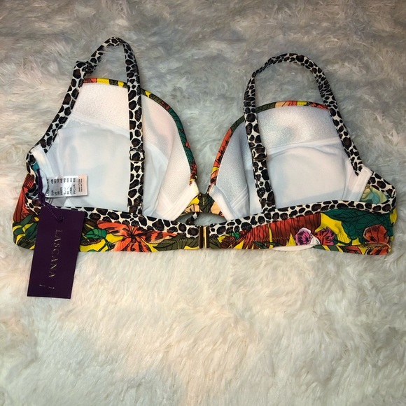 LASCANA Tropical Floral Bikini Top - Picture 8 of 16